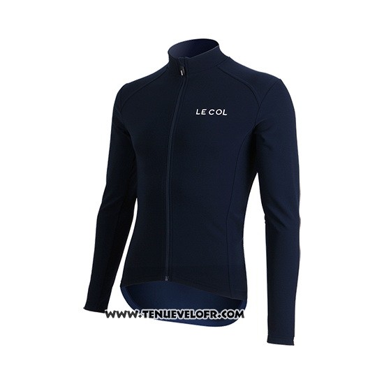 2019 Maillot Ciclismo Lecol Bleu Manches Longues et Cuissard